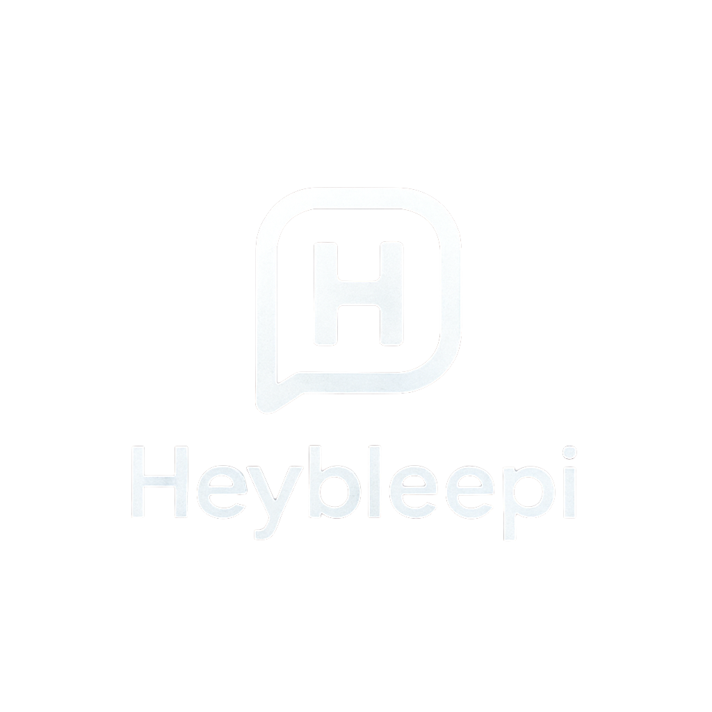 heybleepi logo with name